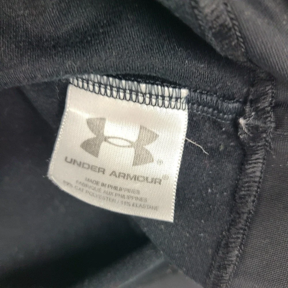 Under Armour Sweater Mens XL Black Quarter Zip Performance Tech‎ Golf VINTAGE